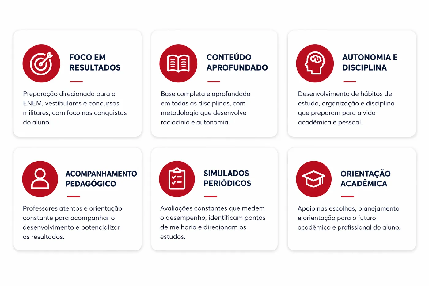 Preparação para ENEM, vestibulares e concursos militares