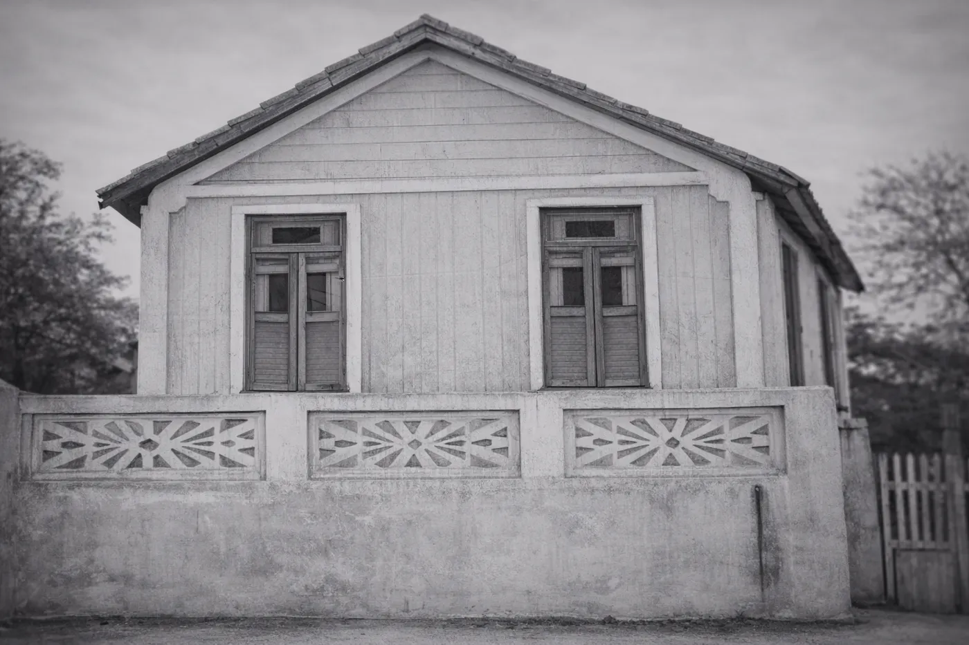 A casinha onde a escola começou, em 1962