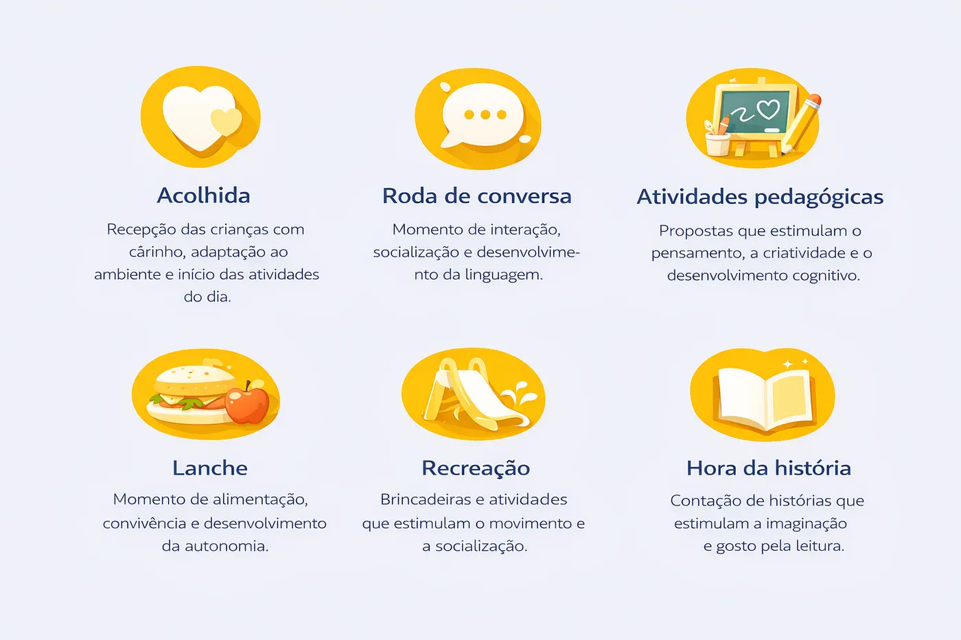 Como é o dia na Educação Infantil