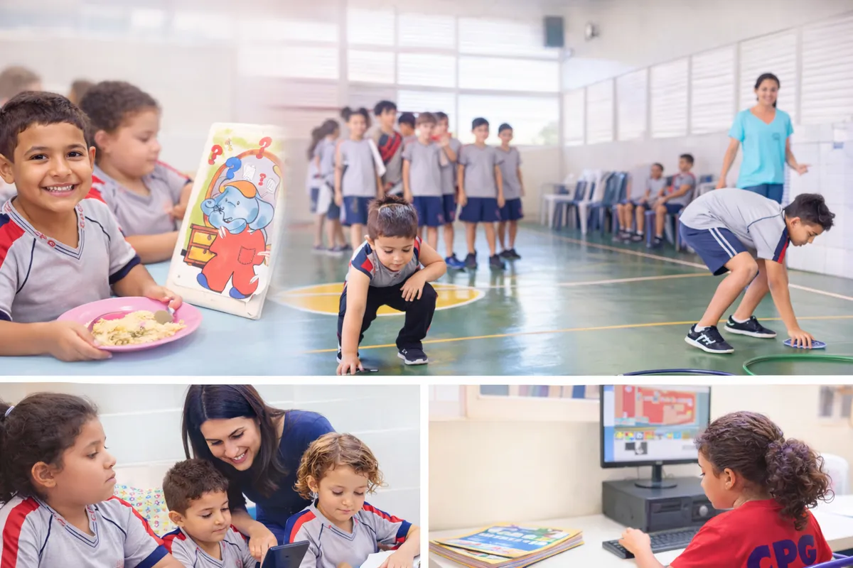 Alunos no Período Integral do Colégio Penha Gabriel